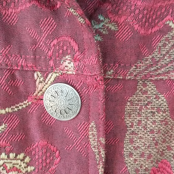 Christopher & Banks red embroider jacket - Picture 4 of 6